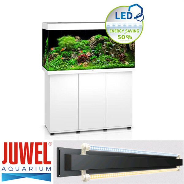 Juwel Aquariumkombination Rio 350 LED SBX weiß