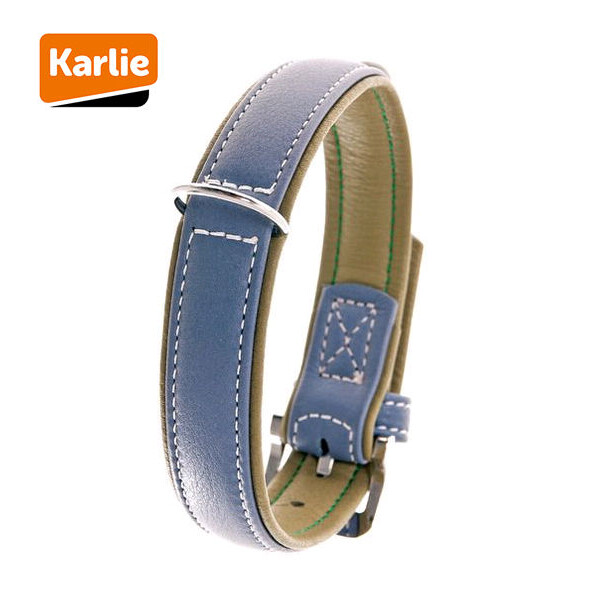 Karlie Vintage Hunde Halsband 60cm x 40mm  blau