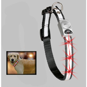 Karlie LED Hunde Halsband mit Reflexstreifen