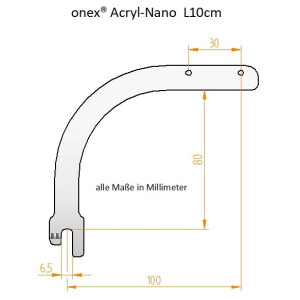 Daytime Onex Halterung Acryl-Nano-Adapter Set 10cm