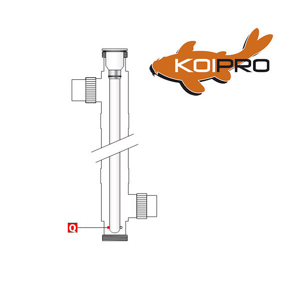 Koi Pro RVS Edelstahl UVC - Quarzröhre 40W+75W (bis 2014)