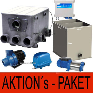Aquaforte --AKTION Paket-- Trommelfilter+Biokammer+Pumpen