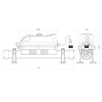 Elecro Edelstahl-Teichheizer 3 KW 230V mit Analog Steuerung